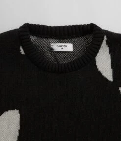 Dancer Mask Knit Sweatshirt - Black -Outlet The Street Set Store dancer mask knit sweatshirt black 4