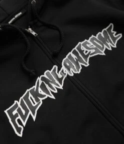 Fucking Awesome Stamp Logo Zip Hoodie - Black -Outlet The Street Set Store fucking awesome stamp logo zip hoodie black 3