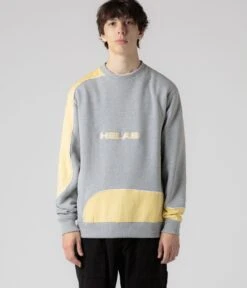 Helas Round Crewneck Sweatshirt - Heather Grey -Outlet The Street Set Store helas round crewneck sweatshirt heather grey 1 1681a257 2a83 48d0 ba97 e0cc4a95dc48