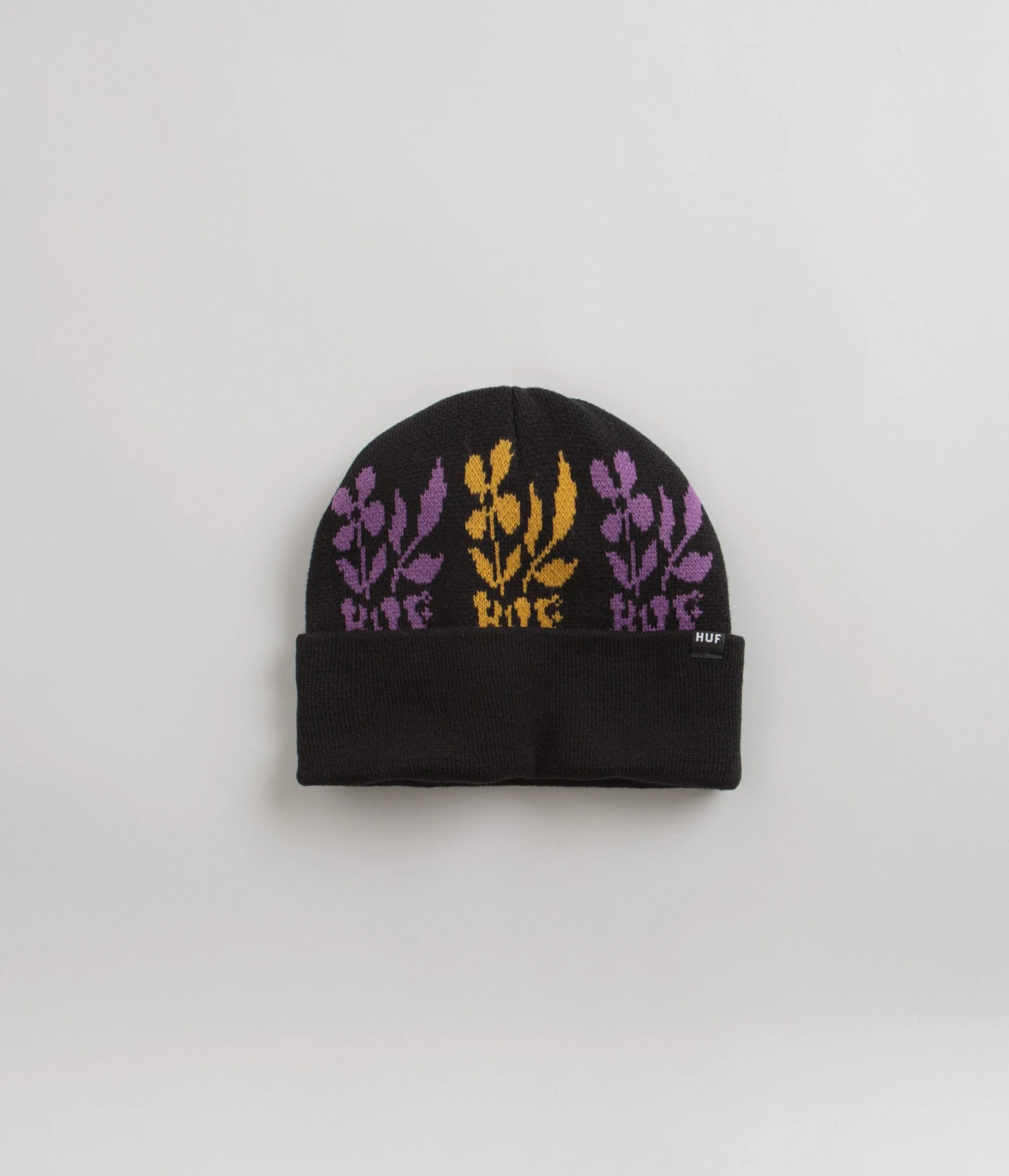 HUF Blossom Beanie - Black 1 HUF Blossom Beanie - Black