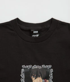 HUF Heero T-Shirt - Black -Outlet The Street Set Store huf heero t shirt black 3