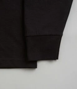 HUF Set TT Long Sleeve T-Shirt - Black -Outlet The Street Set Store huf set tt long sleeve t shirt black 6