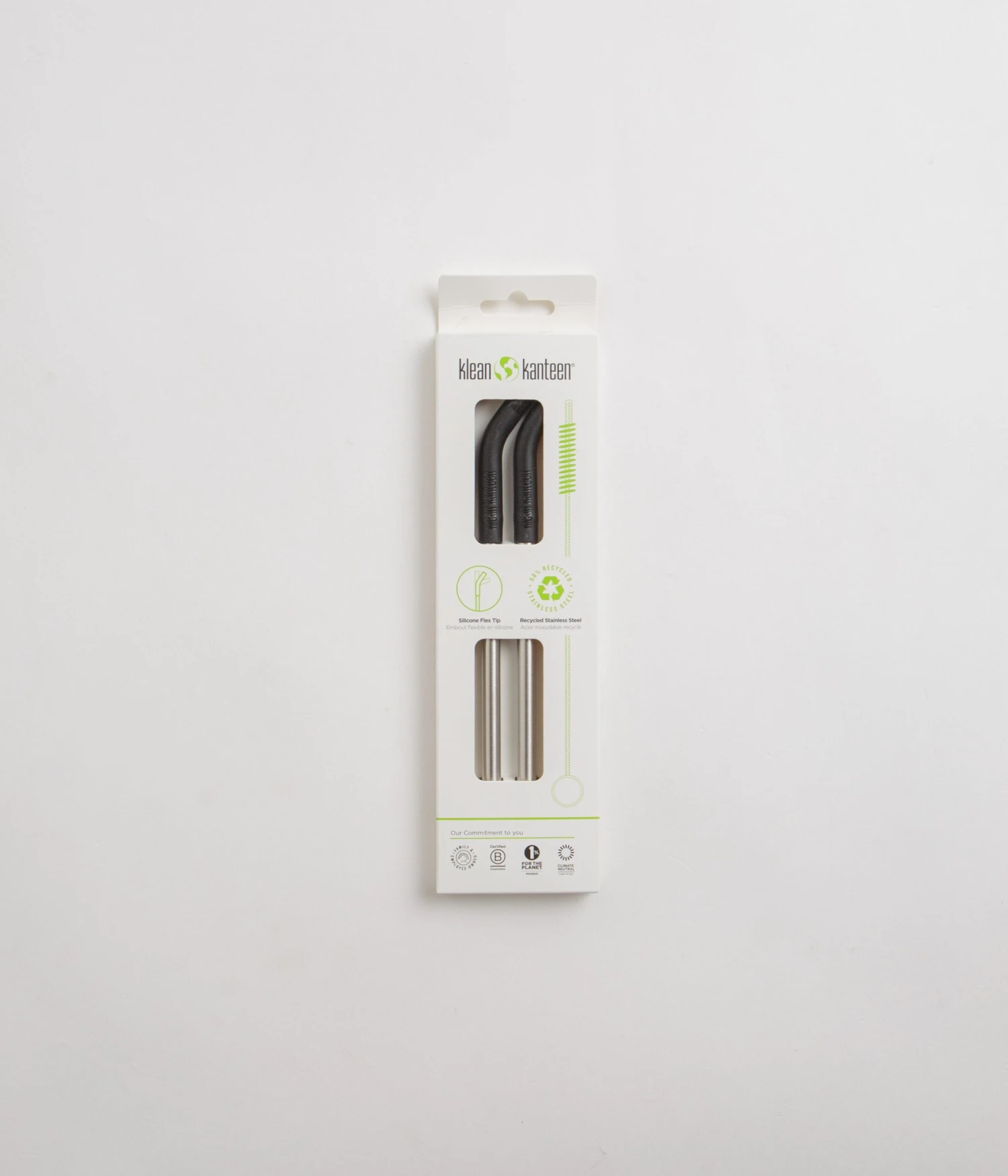 Klean Kanteen 8mm Steel Straws (2 Pack) - Black 1 Klean Kanteen 8mm Steel Straws (2 Pack) - Black