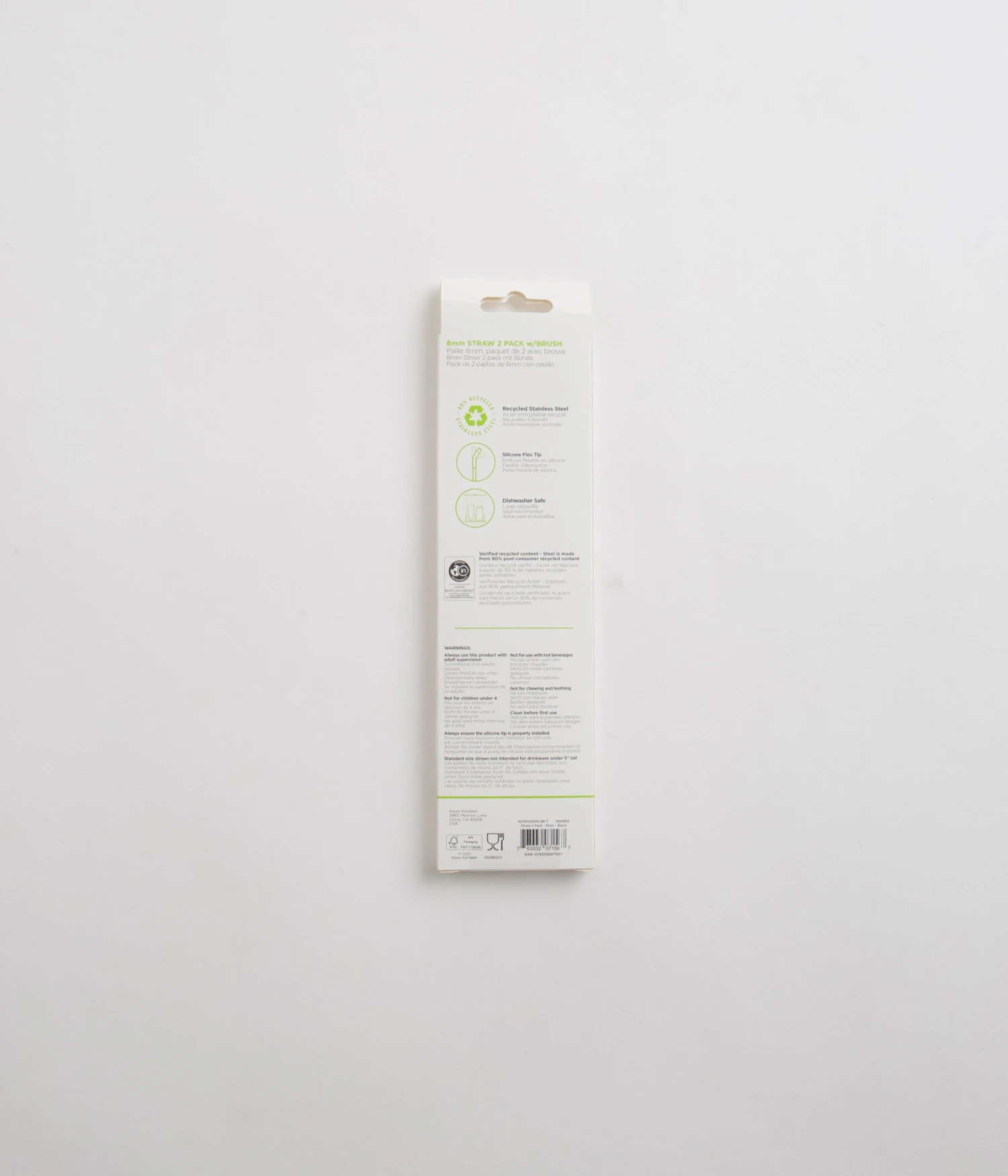 Klean Kanteen 8mm Steel Straws (2 Pack) - Black 3 Klean Kanteen 8mm Steel Straws (2 Pack) - Black - Image 3