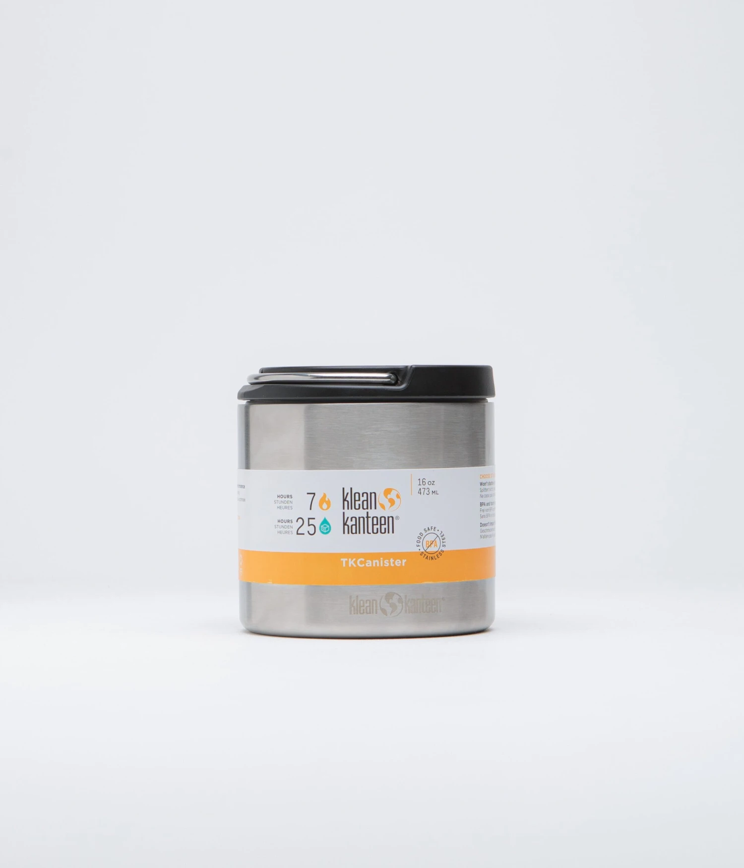 Klean Kanteen TK 473ml Insulated Food Canister - Brushed Stainless 1 Klean Kanteen TK 473ml Insulated Food Canister - Brushed Stainless