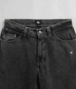 Magenta OG Stitch Jeans - Distressed Black Denim -Outlet The Street Set Store magenta og stitch jeans distressed black denim 4