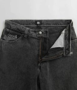 Magenta OG Stitch Jeans - Distressed Black Denim -Outlet The Street Set Store magenta og stitch jeans distressed black denim 5