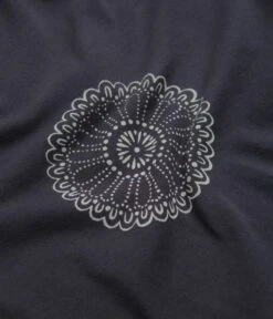 Mollusk Chrysanthemum T-Shirt - Black Indigo -Outlet The Street Set Store mollusk chrysanthemum t shirt black indigo 4