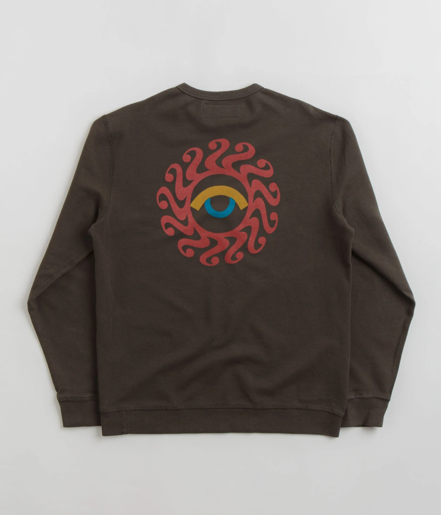 Mollusk Dazy Sun Crewneck Sweatshirt - Faded Black 1 Mollusk Dazy Sun Crewneck Sweatshirt - Faded Black