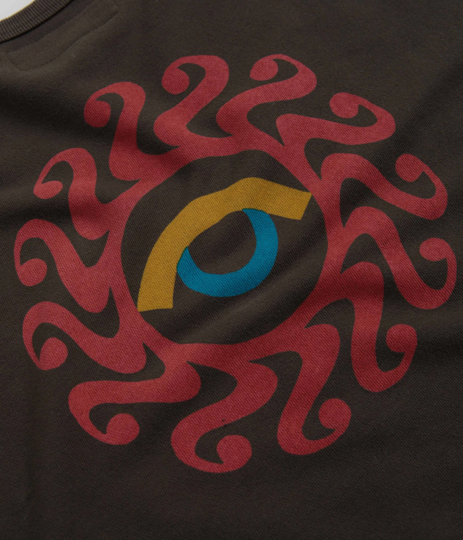 Mollusk Dazy Sun Crewneck Sweatshirt - Faded Black 6 Mollusk Dazy Sun Crewneck Sweatshirt - Faded Black - Image 6