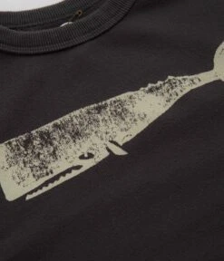 Mollusk Kids Whale Crewneck Sweatshirt - Faded Navy -Outlet The Street Set Store mollusk kids whale crewneck sweatshirt faded navy 3