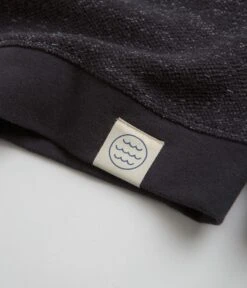 Mollusk Wave Patch Crewneck Sweatshirt - Faded Navy -Outlet The Street Set Store mollusk wave patch crewneck sweatshirt faded navy 3