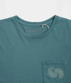 Mollusk Yes T-Shirt - Washed Sapphire -Outlet The Street Set Store mollusk yes t shirt washed sapphire 4