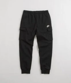Nike Sportswear Nike Club Fleece Cargo Joggers - Black / Black / White