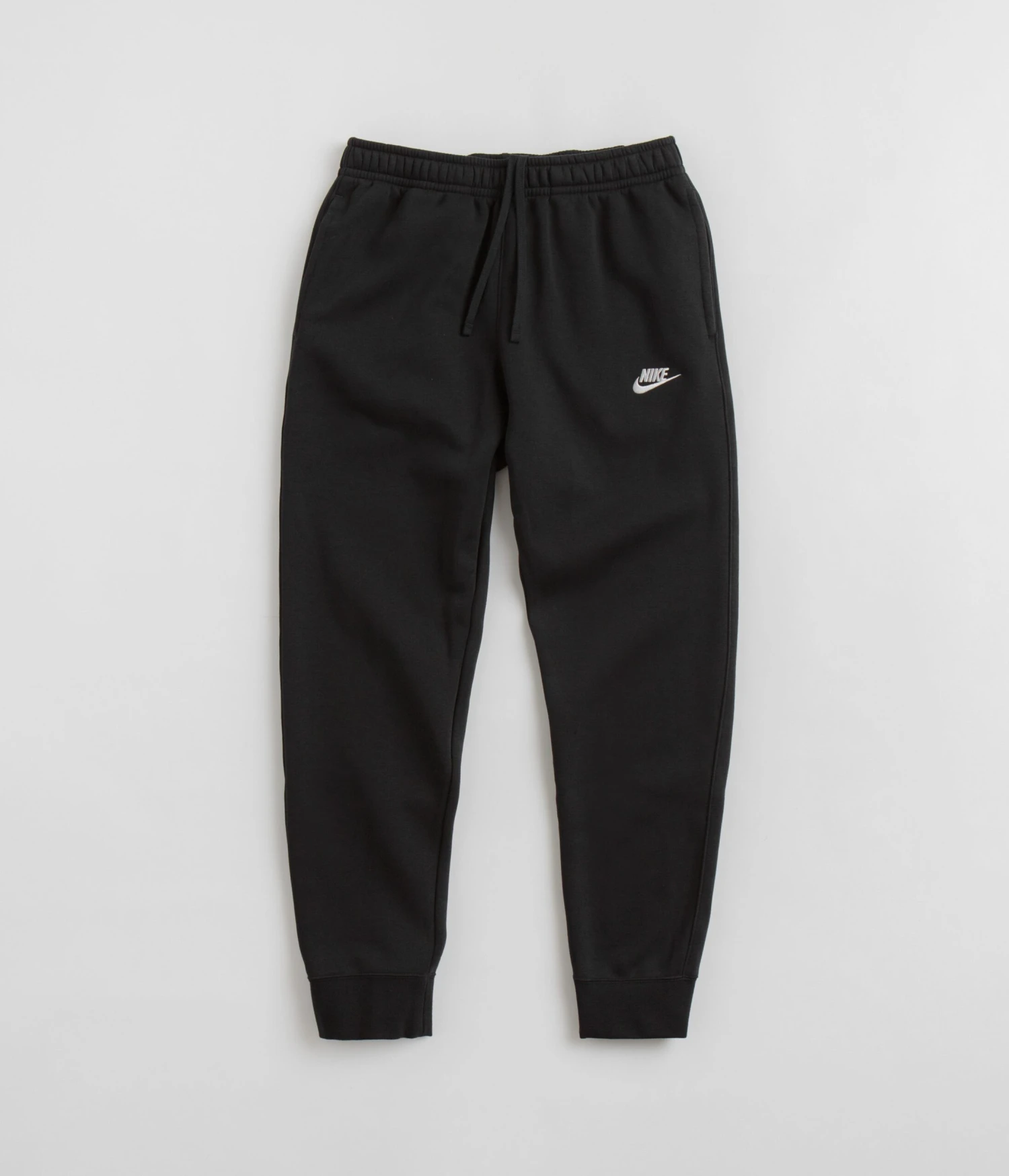 Nike Sportswear Nike Club Fleece Joggers - Black / Black / White 1 Nike Sportswear Nike Club Fleece Joggers - Black / Black / White