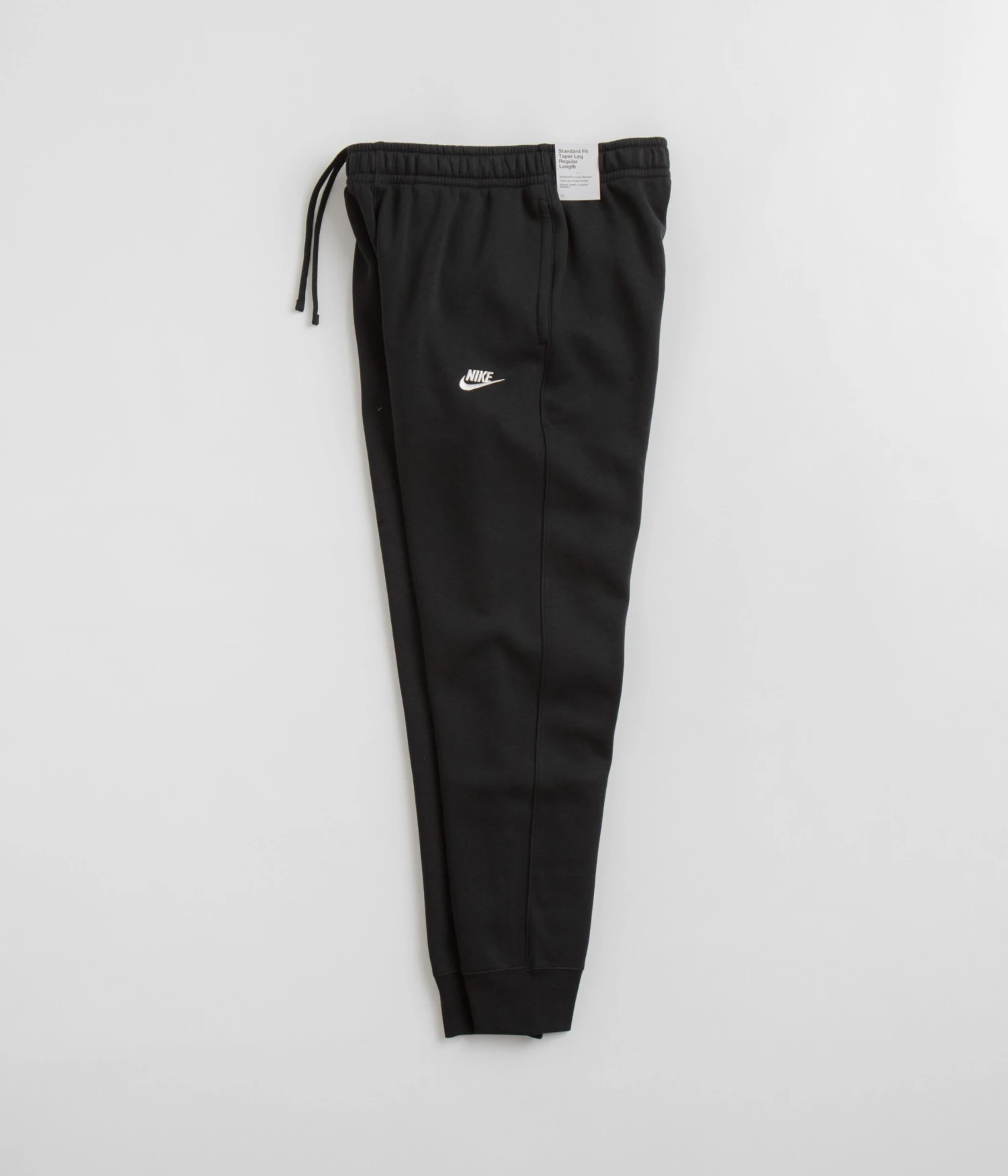 Nike Sportswear Nike Club Fleece Joggers - Black / Black / White 2 Nike Sportswear Nike Club Fleece Joggers - Black / Black / White - Image 2