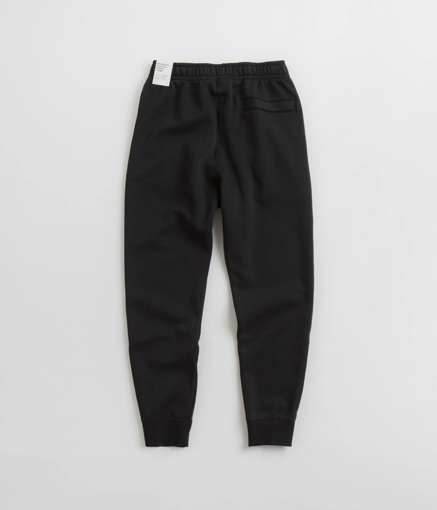 Nike Sportswear Nike Club Fleece Joggers - Black / Black / White 3 Nike Sportswear Nike Club Fleece Joggers - Black / Black / White - Image 3