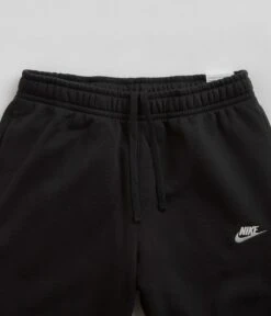 Nike Sportswear Nike Club Fleece Sweatpants - Black / Black / White -Outlet The Street Set Store nike club fleece sweatpants black black white 4