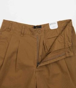 Nike Sportswear Nike Pleated Chino Shorts - Ale Brown / White -Outlet The Street Set Store nike pleated chino shorts ale brown white 5