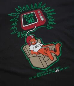 Nike SB Brainwash Long Sleeve T-Shirt - Black -Outlet The Street Set Store nike sb brainwash long sleeve t shirt black 5