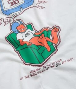 Nike SB Brainwash Long Sleeve T-Shirt - White -Outlet The Street Set Store nike sb brainwash long sleeve t shirt white 7