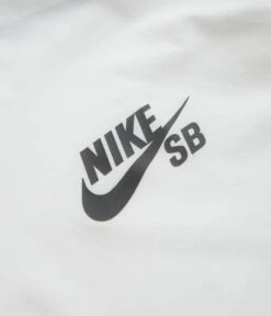 Nike SB Logo T-Shirt - White / Black / Black -Outlet The Street Set Store nike sb logo t shirt white black black 3