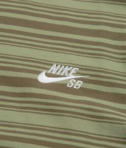 Nike SB Striped T-Shirt - Oil Green -Outlet The Street Set Store nike sb striped t shirt oil green 3