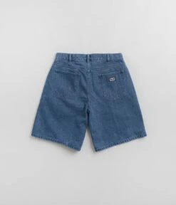 Obey Bigwig Baggy Denim Shorts - Light Indigo -Outlet The Street Set Store obey bigwig baggy denim shorts light indigo 3
