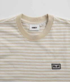 Obey Established Works Eyes Stripe T-Shirt - Clay Multi -Outlet The Street Set Store obey established works eyes stripe t shirt clay multi 3