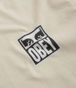 Obey Eyes Icon 2 T-Shirt - Cream -Outlet The Street Set Store obey eyes icon 2 t shirt cream 3