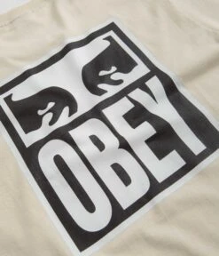 Obey Eyes Icon 2 T-Shirt - Cream -Outlet The Street Set Store obey eyes icon 2 t shirt cream 5
