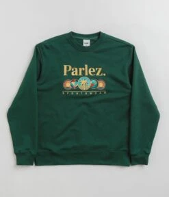 Parlez Reefer Crewneck Sweatshirt - Deep Green