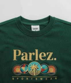 Parlez Reefer Crewneck Sweatshirt - Deep Green -Outlet The Street Set Store parlez reefer crewneck sweatshirt deep green 3