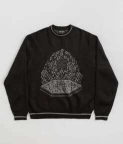 Pass Port Kings X Fountain Mohair Knitted Sweatshirt - Black