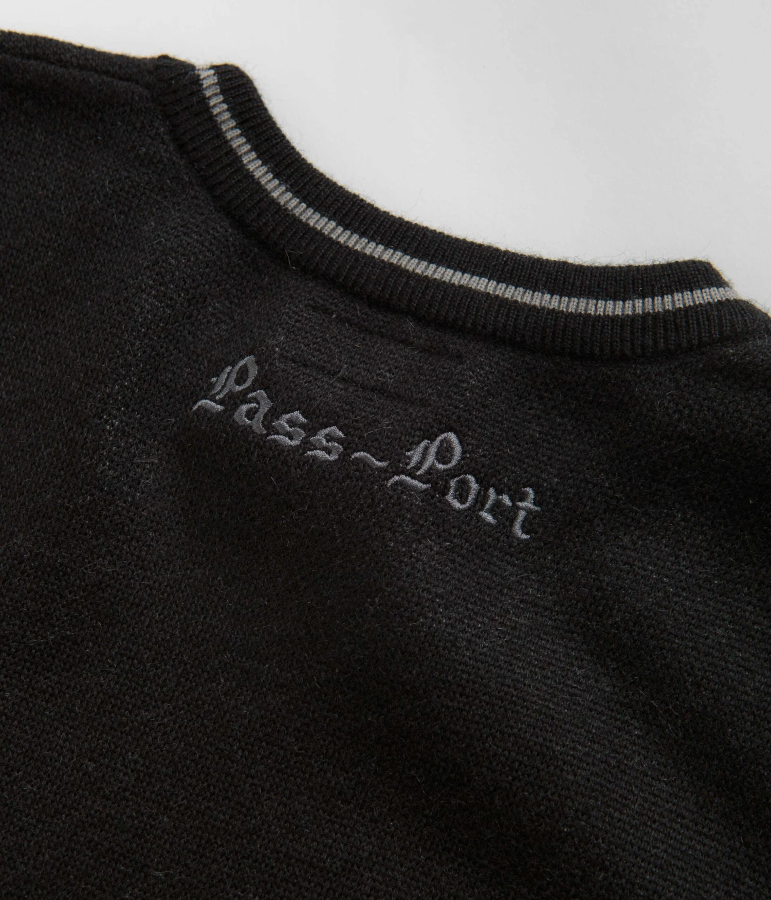 Pass Port Kings X Fountain Mohair Knitted Sweatshirt - Black 5 Pass Port Kings X Fountain Mohair Knitted Sweatshirt - Black - Image 5