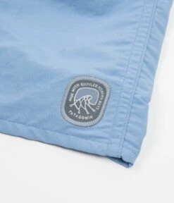 Patagonia Baggies 5" Shorts - Clean Currents Patch: Lago Blue -Outlet The Street Set Store patagonia baggies 5 shorts clean currents patch lago blue 4