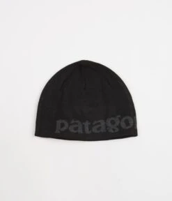 Patagonia Beanie - Logo Belwe: Black