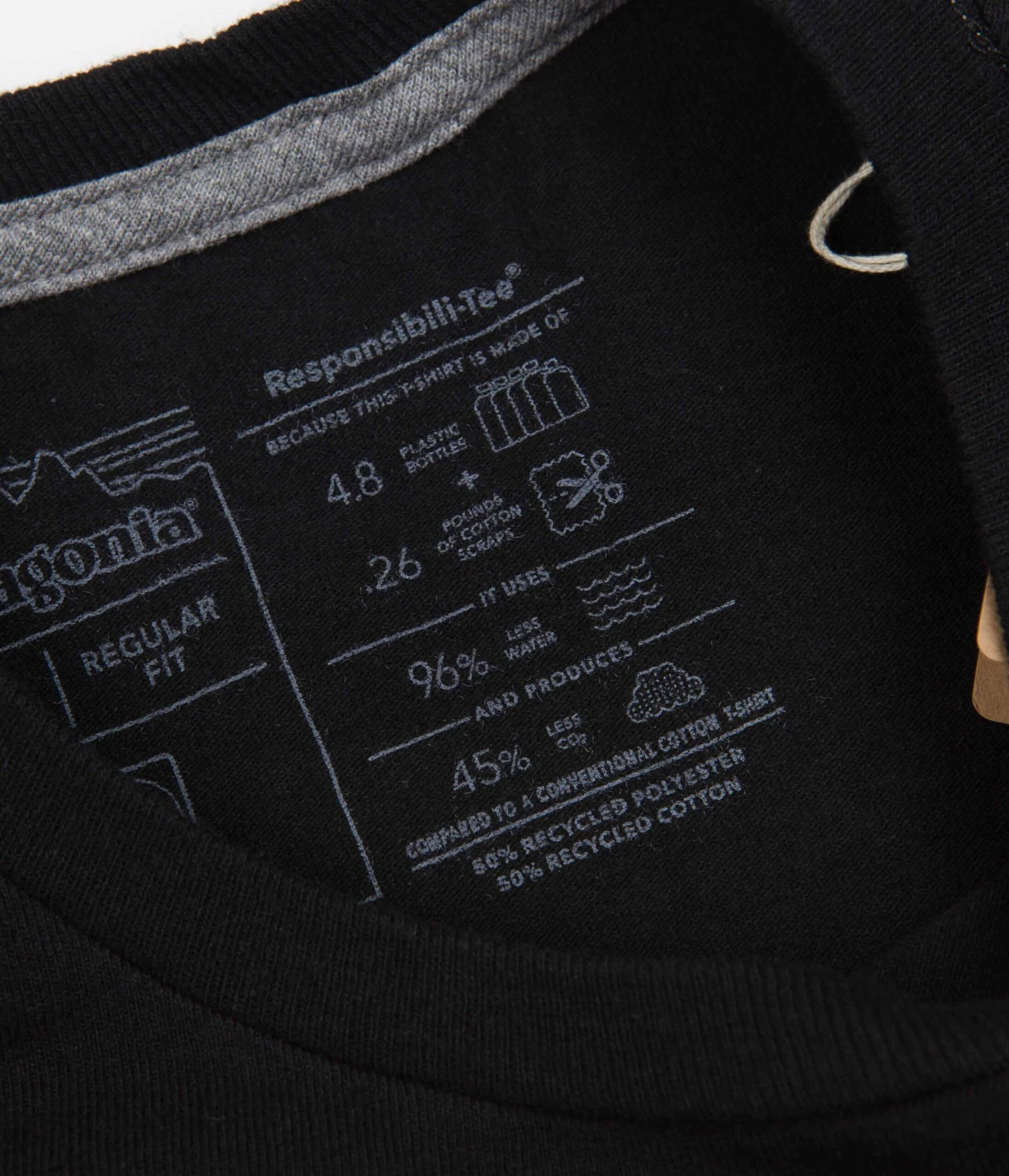 Patagonia Forge Mark Responsibili-Tee T-Shirt - Black 6 Patagonia Forge Mark Responsibili-Tee T-Shirt - Black - Image 6