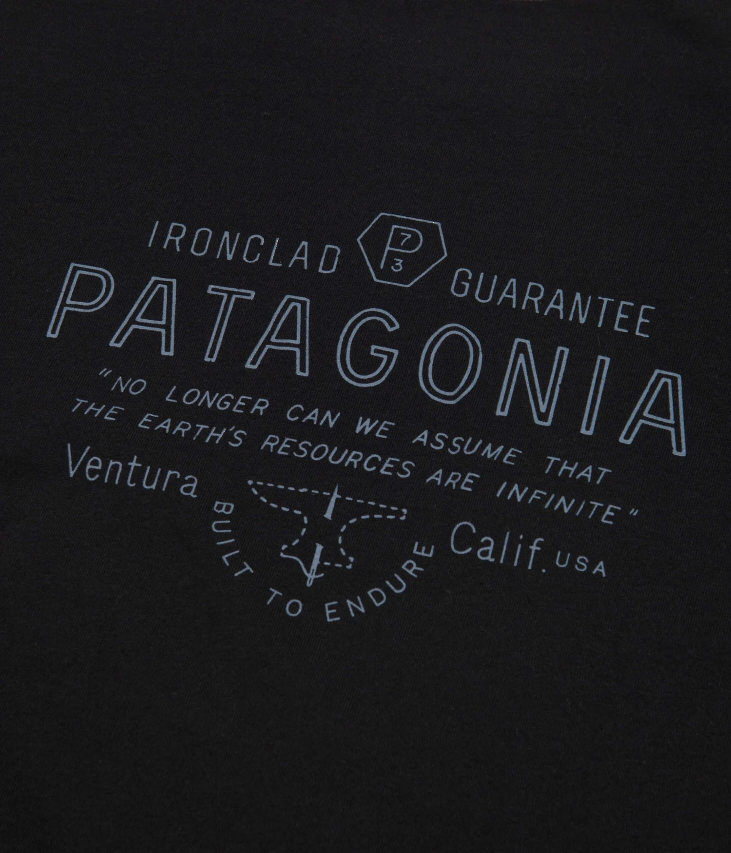 Patagonia Forge Mark Responsibili-Tee T-Shirt - Black 7 Patagonia Forge Mark Responsibili-Tee T-Shirt - Black - Image 7