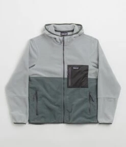 Patagonia Microdini Hoodie - Nouveau Green / Salt Grey