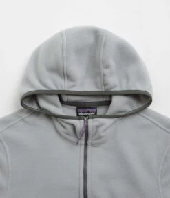 Patagonia Microdini Hoodie - Nouveau Green / Salt Grey -Outlet The Street Set Store patagonia microdini hoodie nouveau green salt grey 5