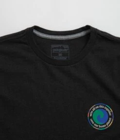 Patagonia Unity Fitz Responsibili-Tee T-Shirt - Ink Black -Outlet The Street Set Store patagonia unity fitz responsibili tee t shirt ink black 4
