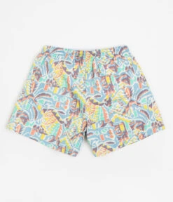 Patagonia Womens Funhoggers Shorts - Thriving Planet: Lago Blue -Outlet The Street Set Store patagonia womens funhoggers shorts thriving planet lago blue 3