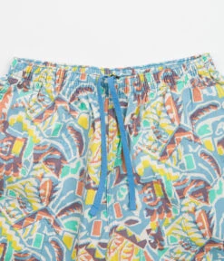 Patagonia Womens Funhoggers Shorts - Thriving Planet: Lago Blue -Outlet The Street Set Store patagonia womens funhoggers shorts thriving planet lago blue 4