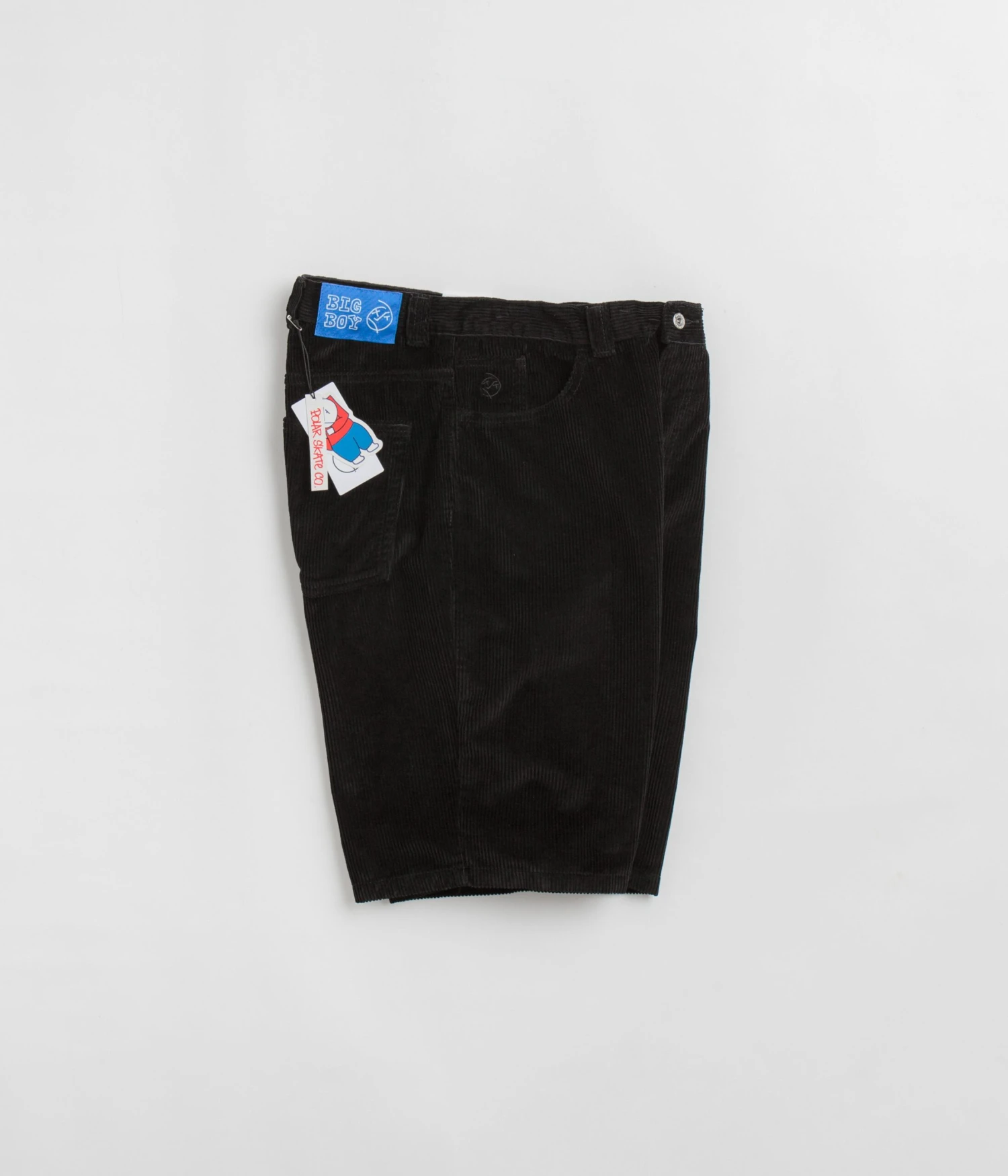 Polar Big Boy Cord Shorts - Black 2 Polar Big Boy Cord Shorts - Black - Image 2