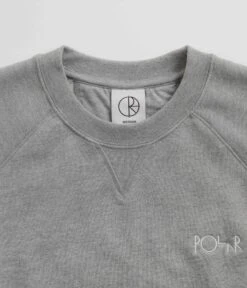 Polar Default Crewneck Sweatshirt - Heather Grey -Outlet The Street Set Store polar default crewneck sweatshirt heather grey 4