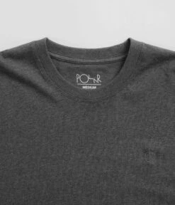 Polar Team T-Shirt - Dark Grey Melange -Outlet The Street Set Store polar team t shirt dark grey melange 3