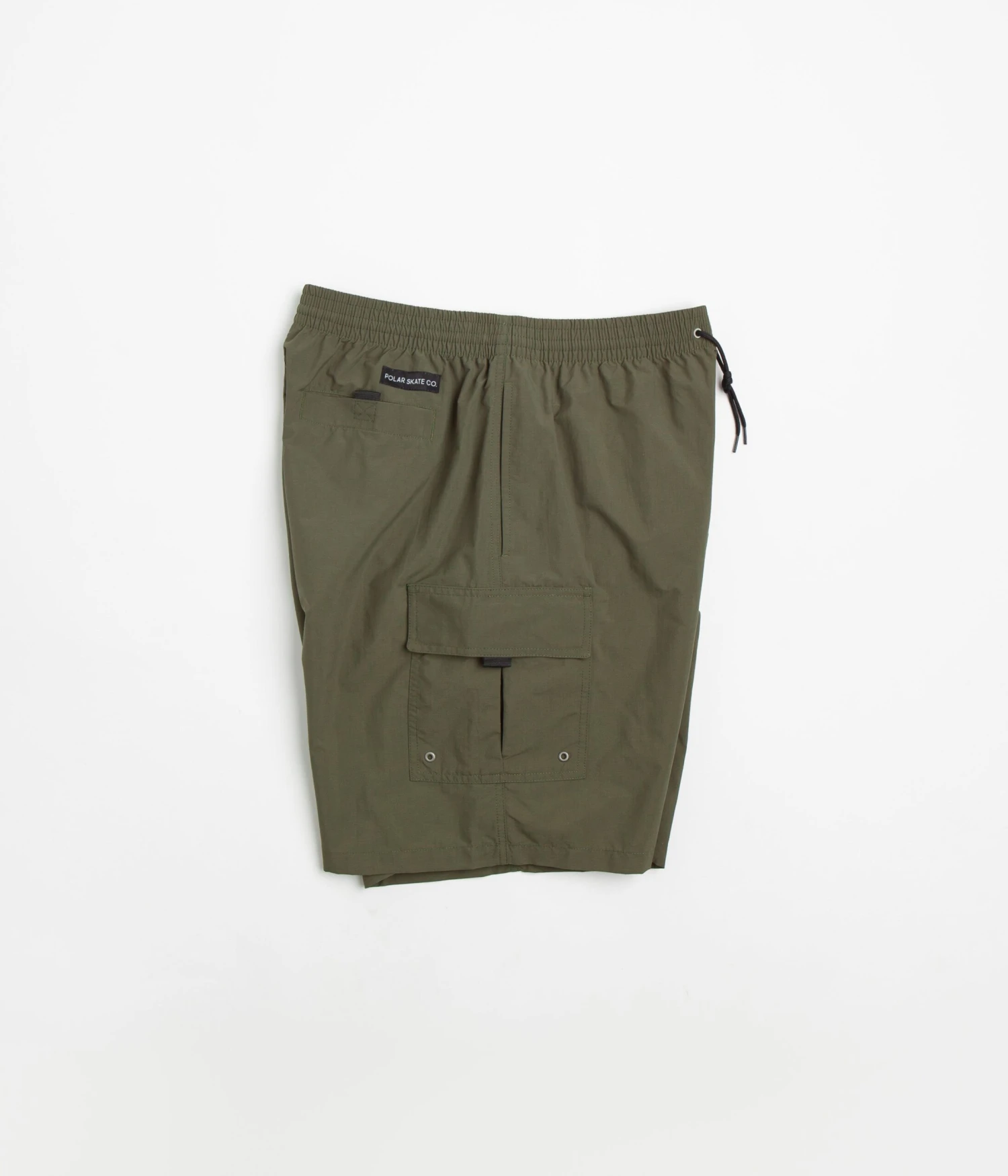 Polar Utility Swim Shorts - Dark Olive 2 Polar Utility Swim Shorts - Dark Olive - Image 2