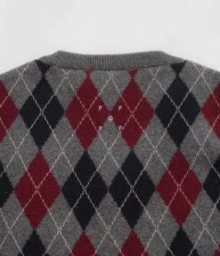 Pop Trading Company Burlington Knitted Spencer Vest - Charcoal / Multi 8 Pop Trading Company Burlington Knitted Spencer Vest - Charcoal / Multi -Outlet The Street Set Store pop trading company burlington knitted spencer vest charcoal multi 4