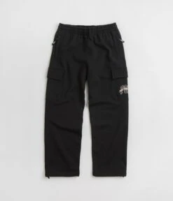 Pop Trading Company X FTC Cargo Sweatpants - Black